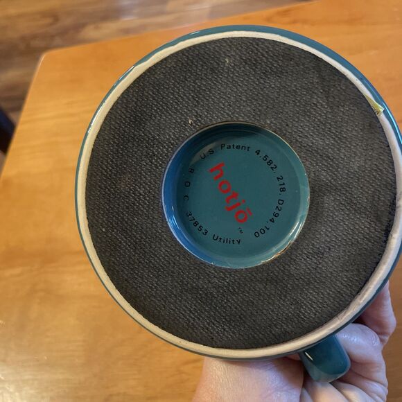 Hotjo High wave Ceramic Coffee Mug Green 16oz Nonslip Base Travel Mug Camping - Picture 4 of 7